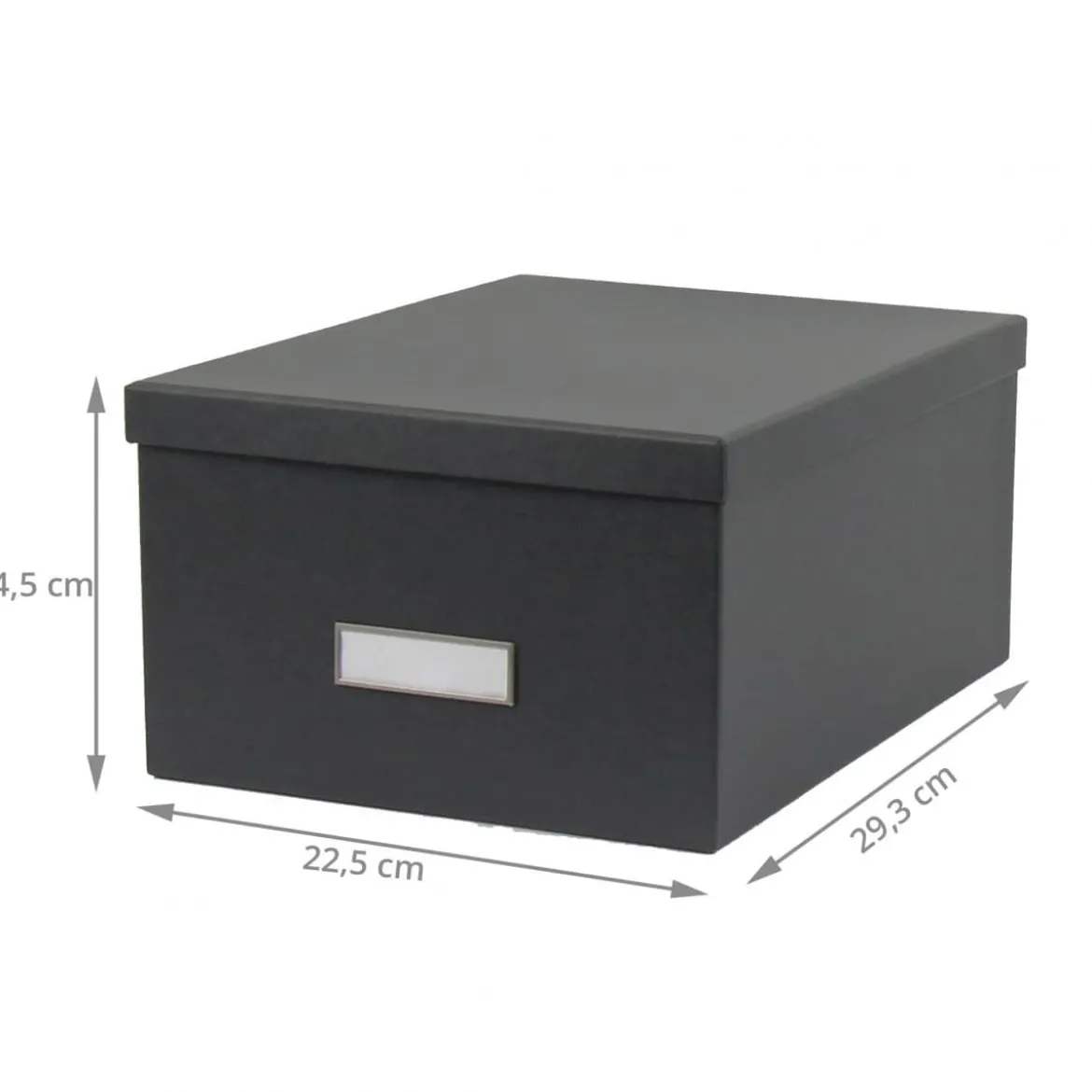 Boîte en carton gris anthracite