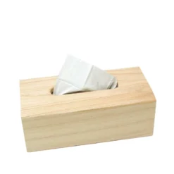 Boîte à mouchoirs en bois