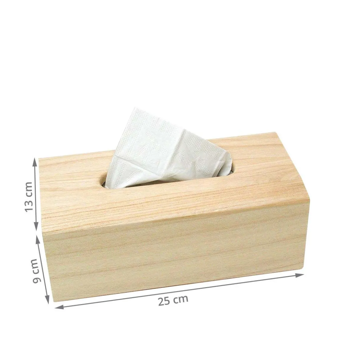 Boîte à mouchoirs en bois