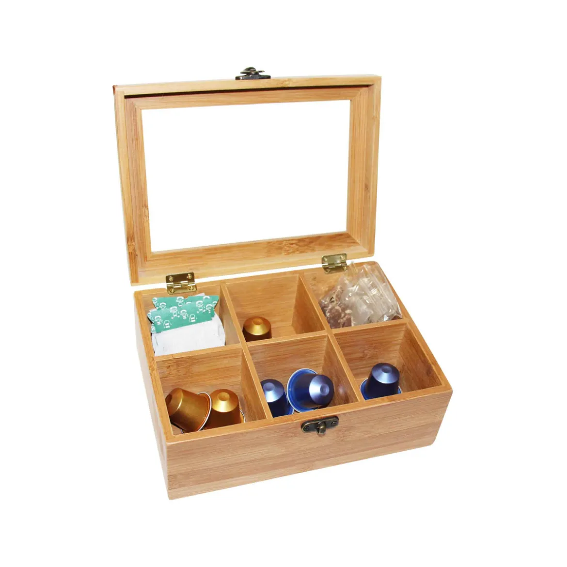 Boîte à thé en bois