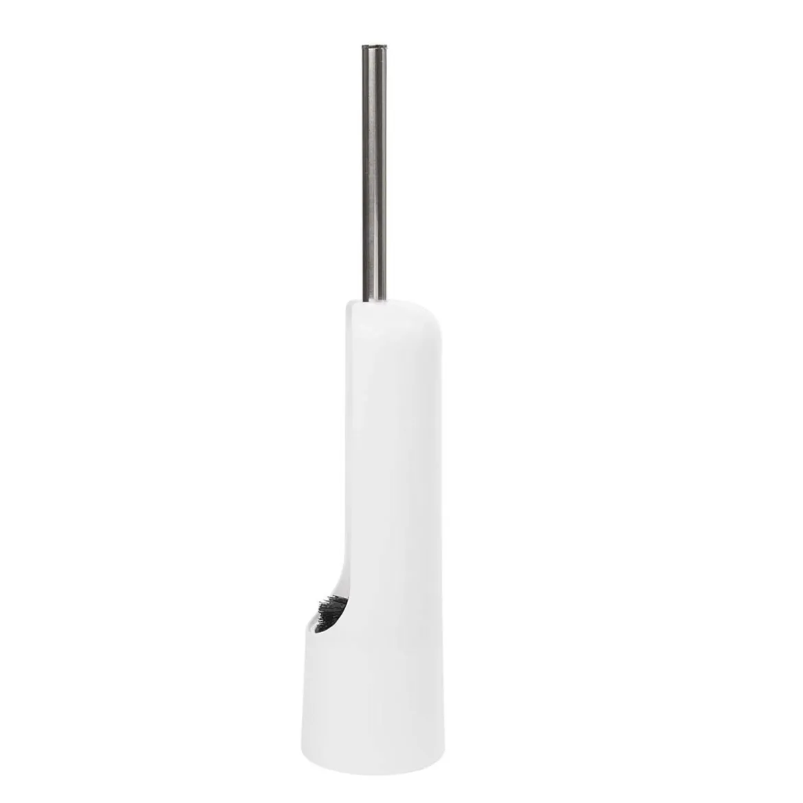 Brosse de toilette blanche à tête noire