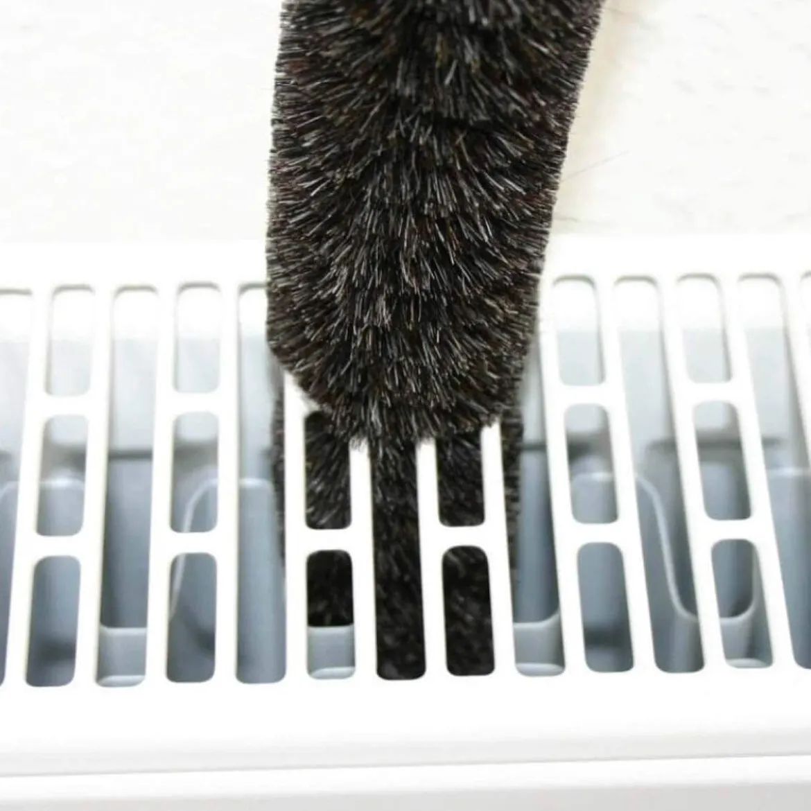Brosse à radiateur en poils de chèvre - 50 cm