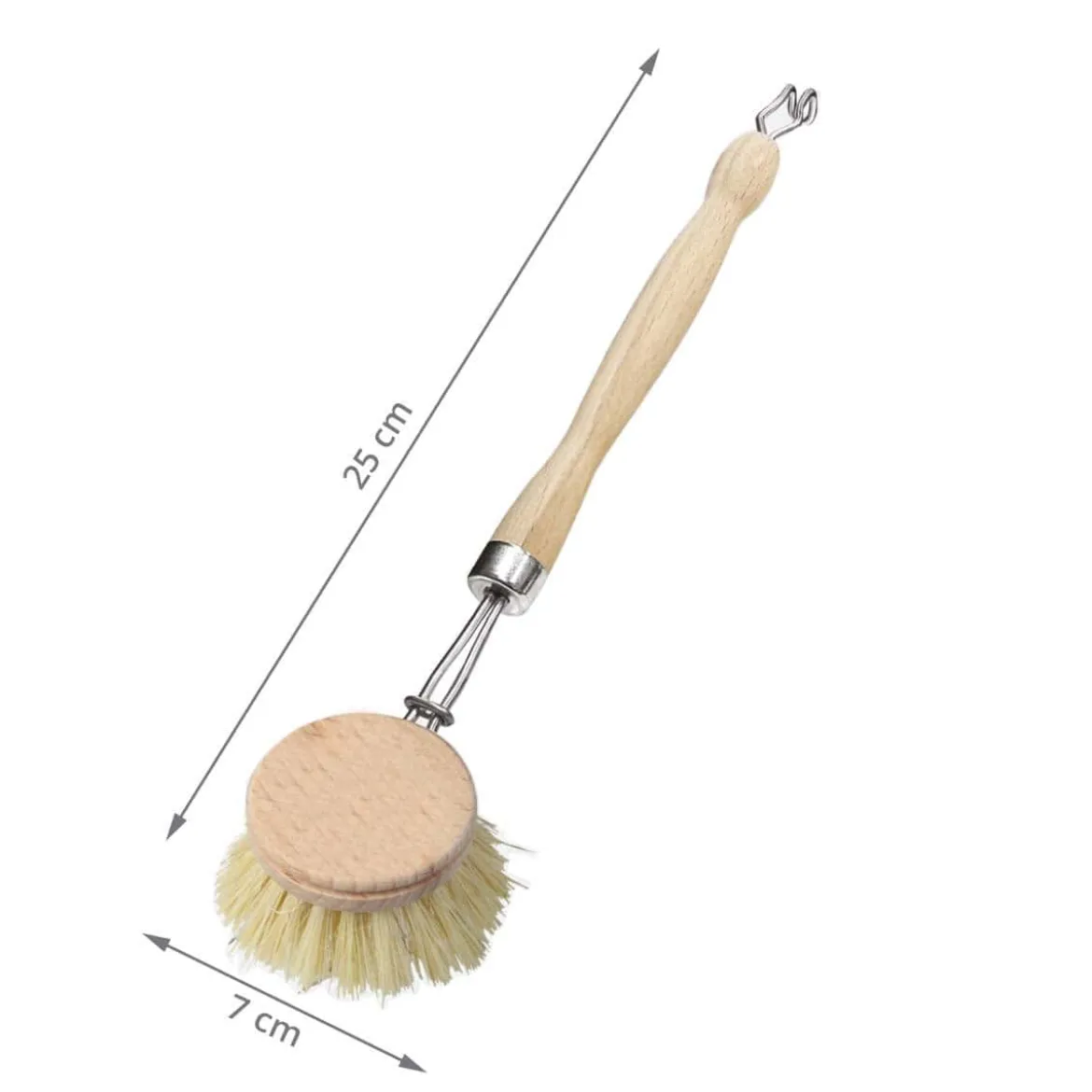 Brosse à vaisselle en bois à tête rechargeable