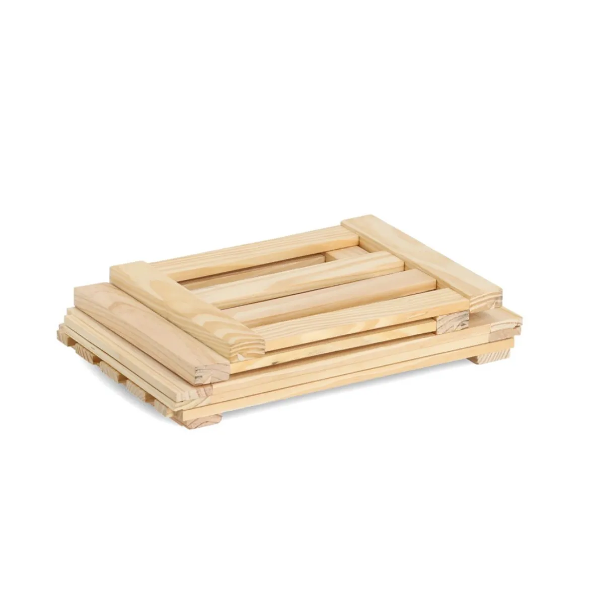 Caisse de rangement démontable en pin (L)