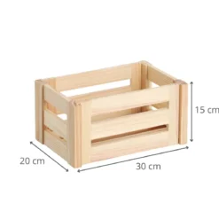 Caisse de rangement démontable en bois (S)