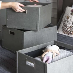 Caisse de rangement en carton 40 cm