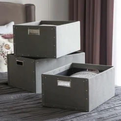Caisse de rangement en carton 40 cm
