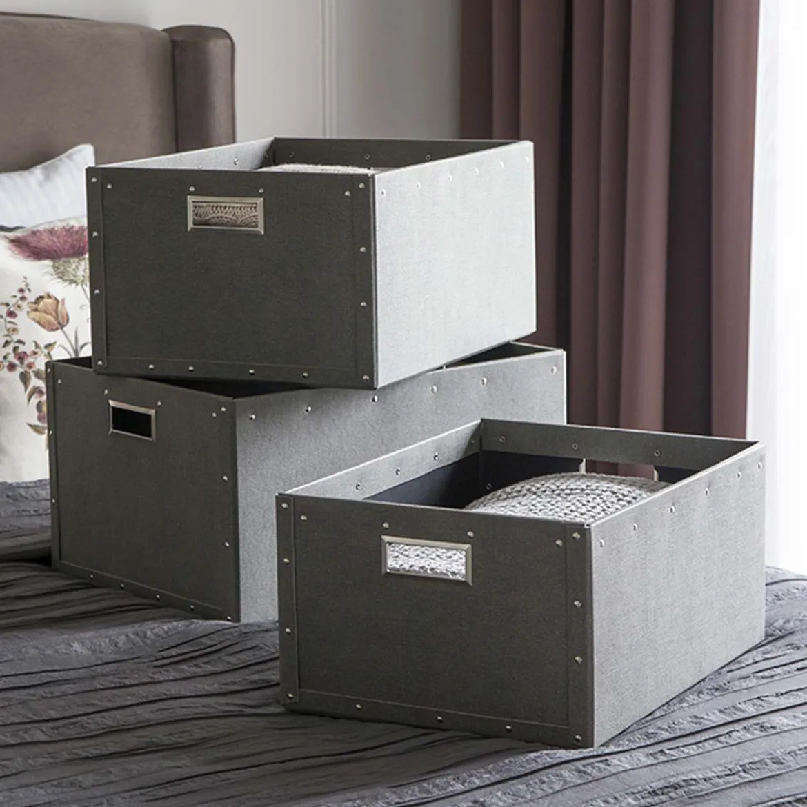 Caisse de rangement en carton 40 cm