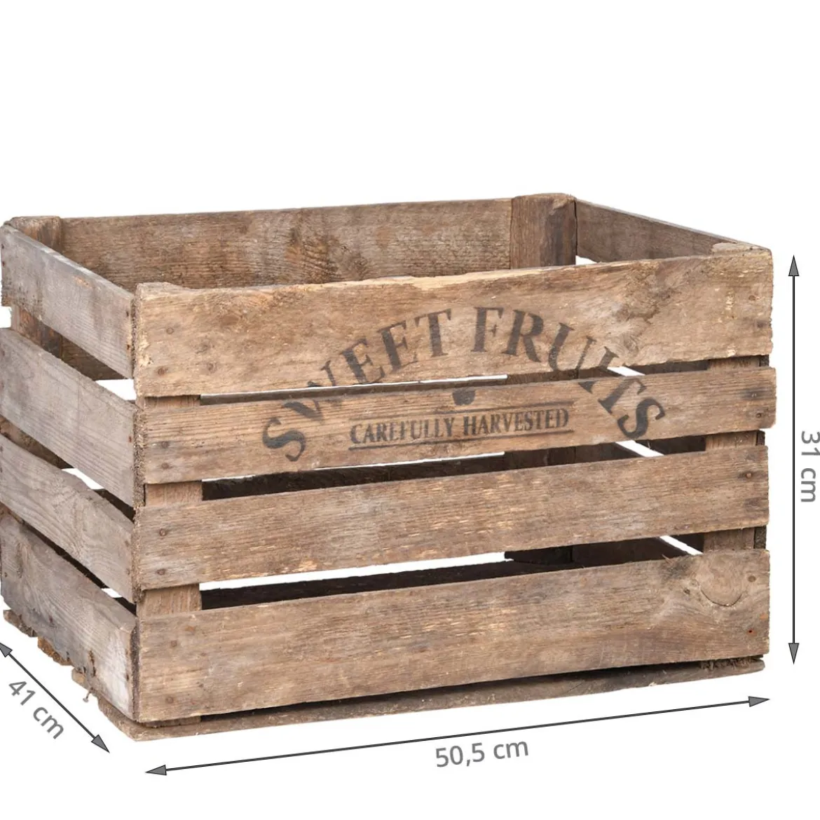 Caisse en bois rustique