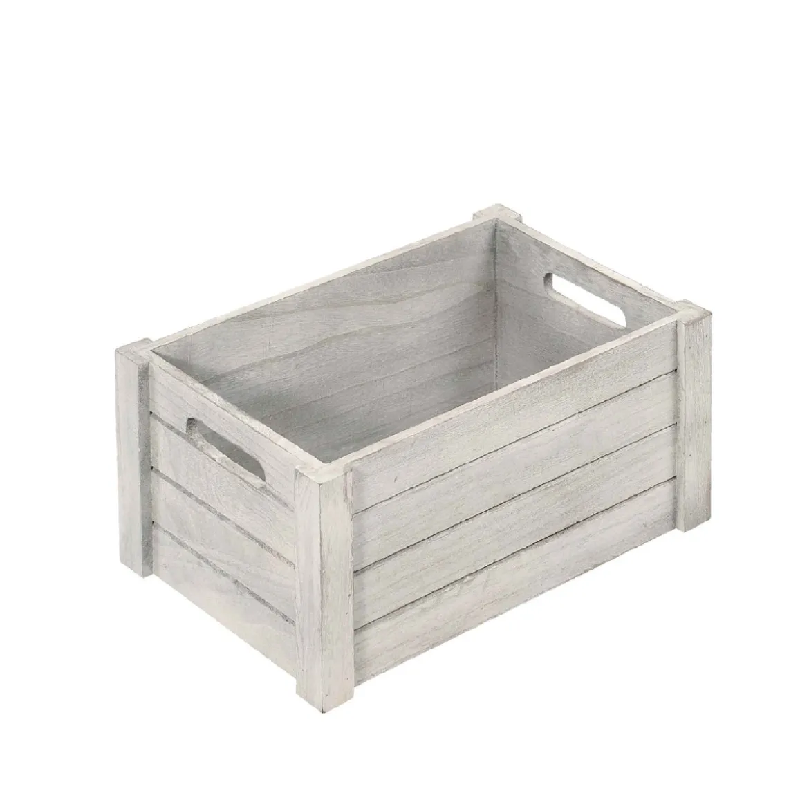 Caisse en bois vieilli. M