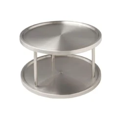 Carrousel de cuisine en inox à 2 niveaux