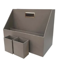 Casier interne gris pour bureau nomade