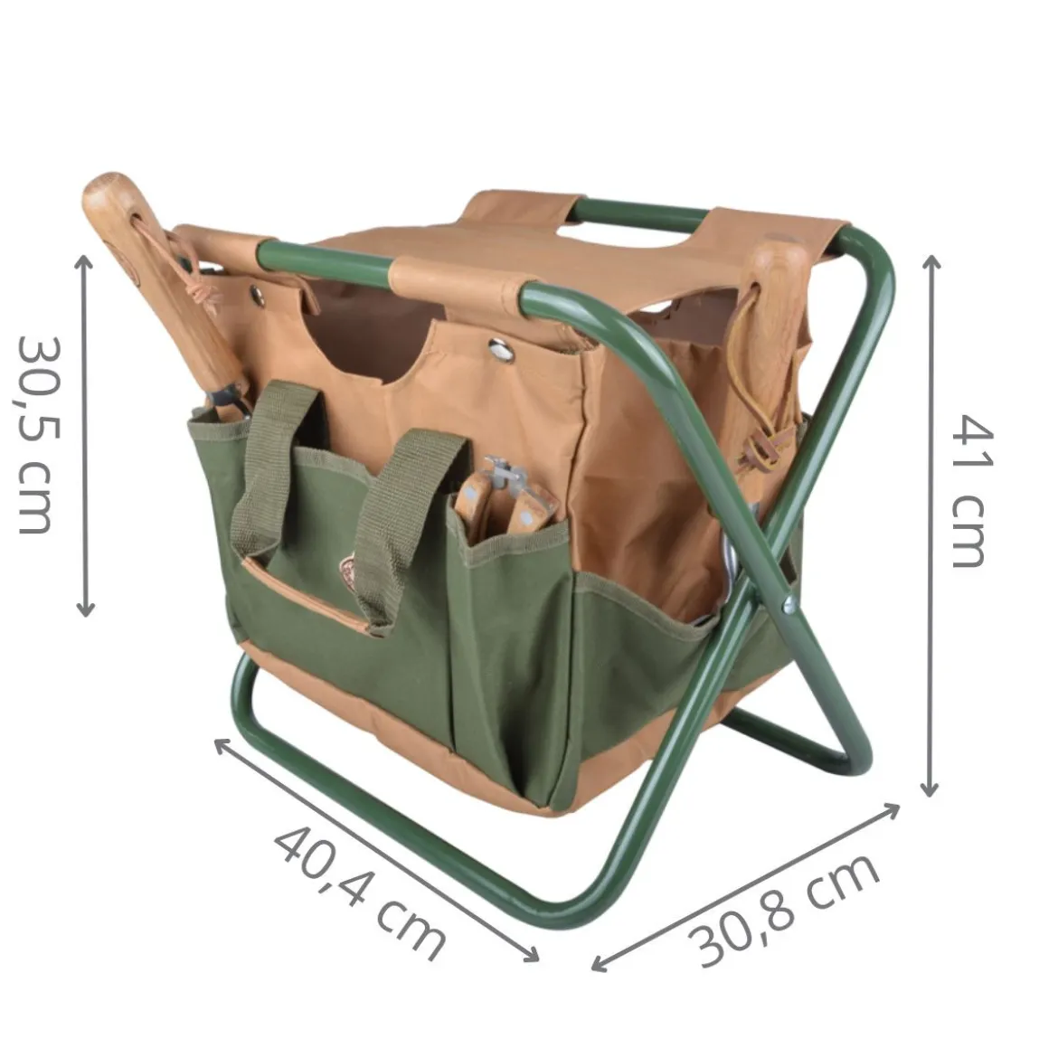 Chaise range outils de jardinage