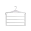 Cintre en bois blanc pour 4 pantalons