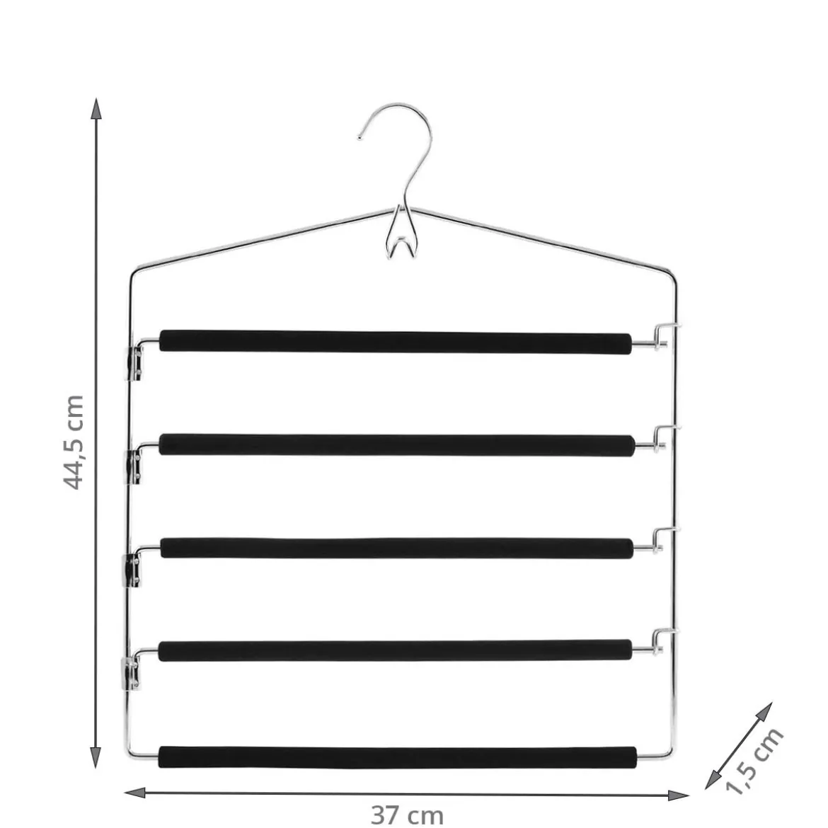 Cintre en métal pour 5 pantalons