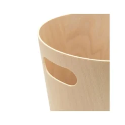 Corbeille à papier en bois naturel