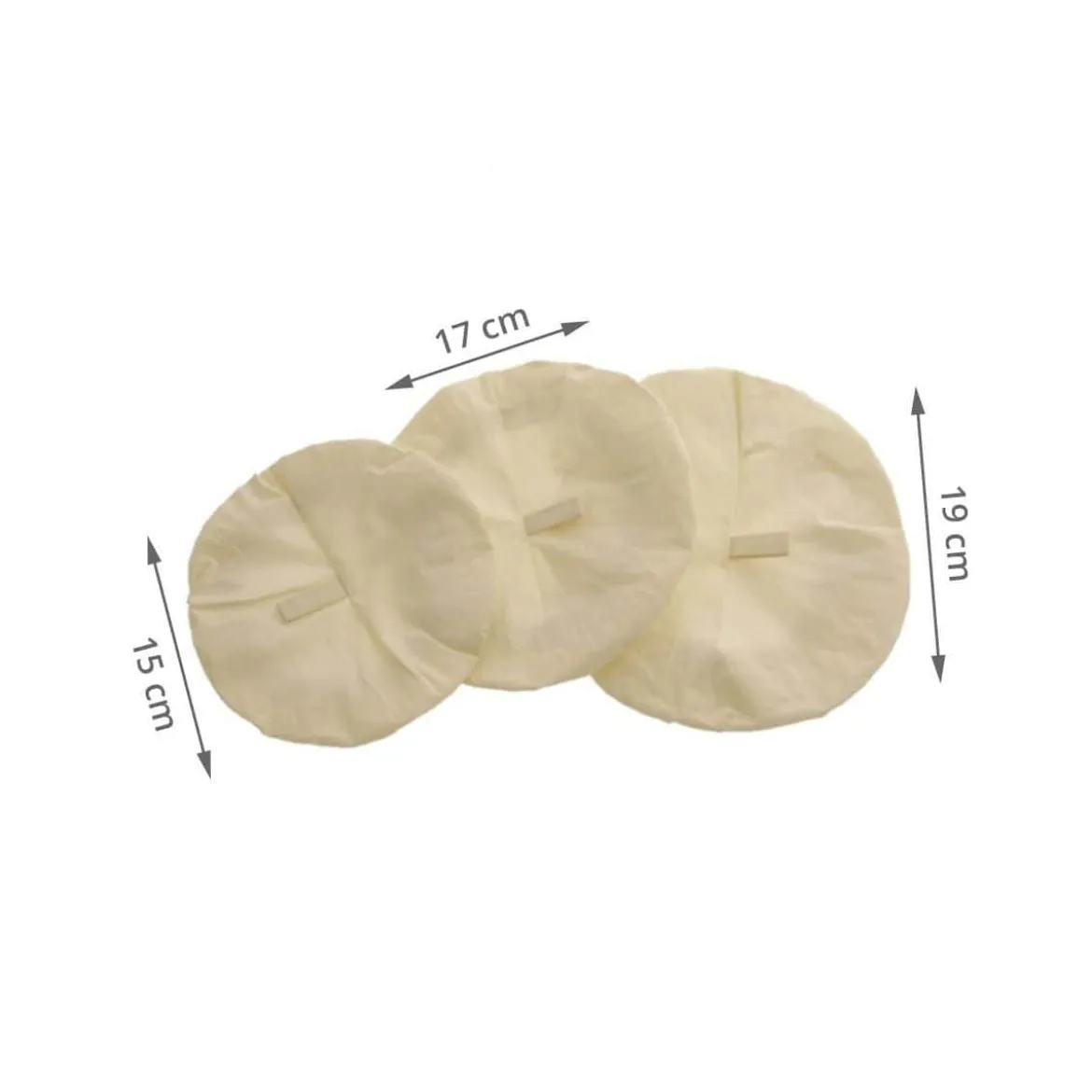 3 couvercles alimentaires en coton bio S