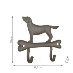 Crochets chien en fonte