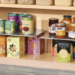 Demi-étagères de placard superposables ou extensibles en métal