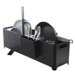 Egouttoir de cuisine long et étroit noir