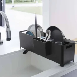 Egouttoir de cuisine long et étroit noir
