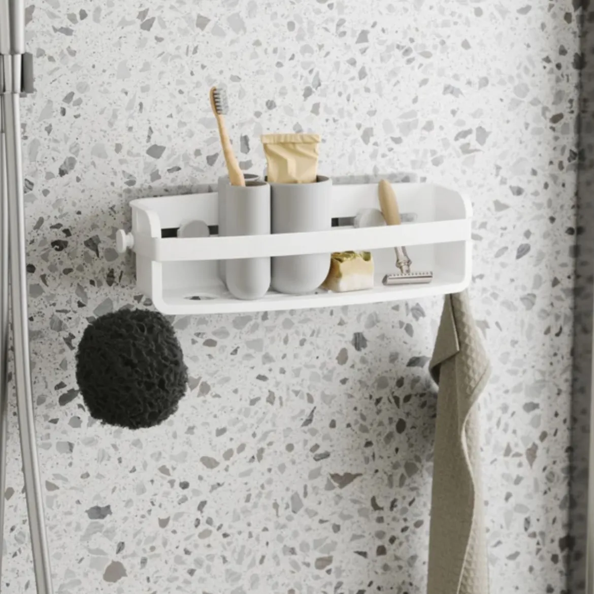Etagère de douche adhésive