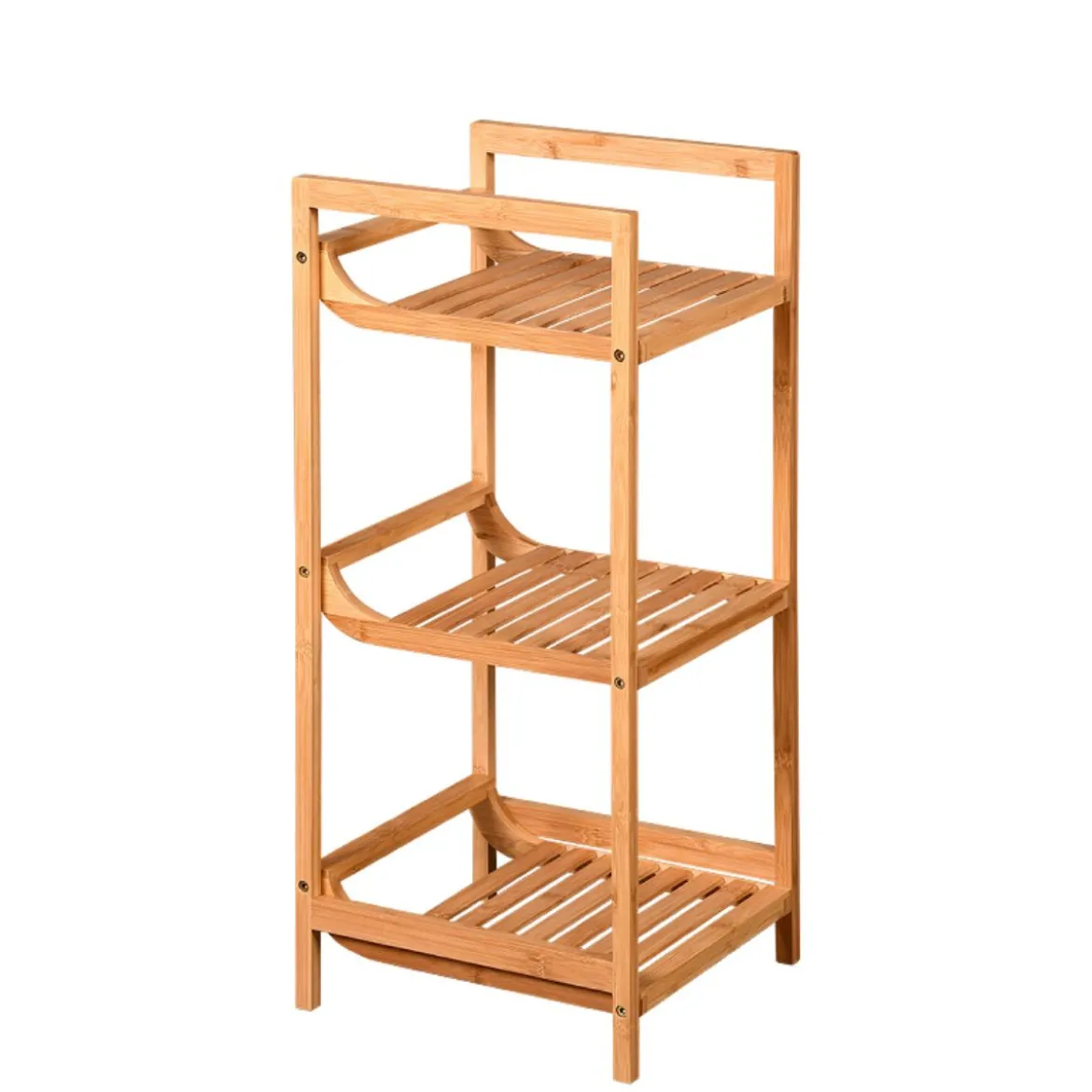 Etagère de salle de bain en bambou