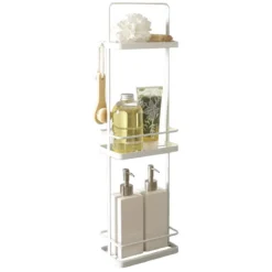 Etagère de salle de bain étroite sur pied