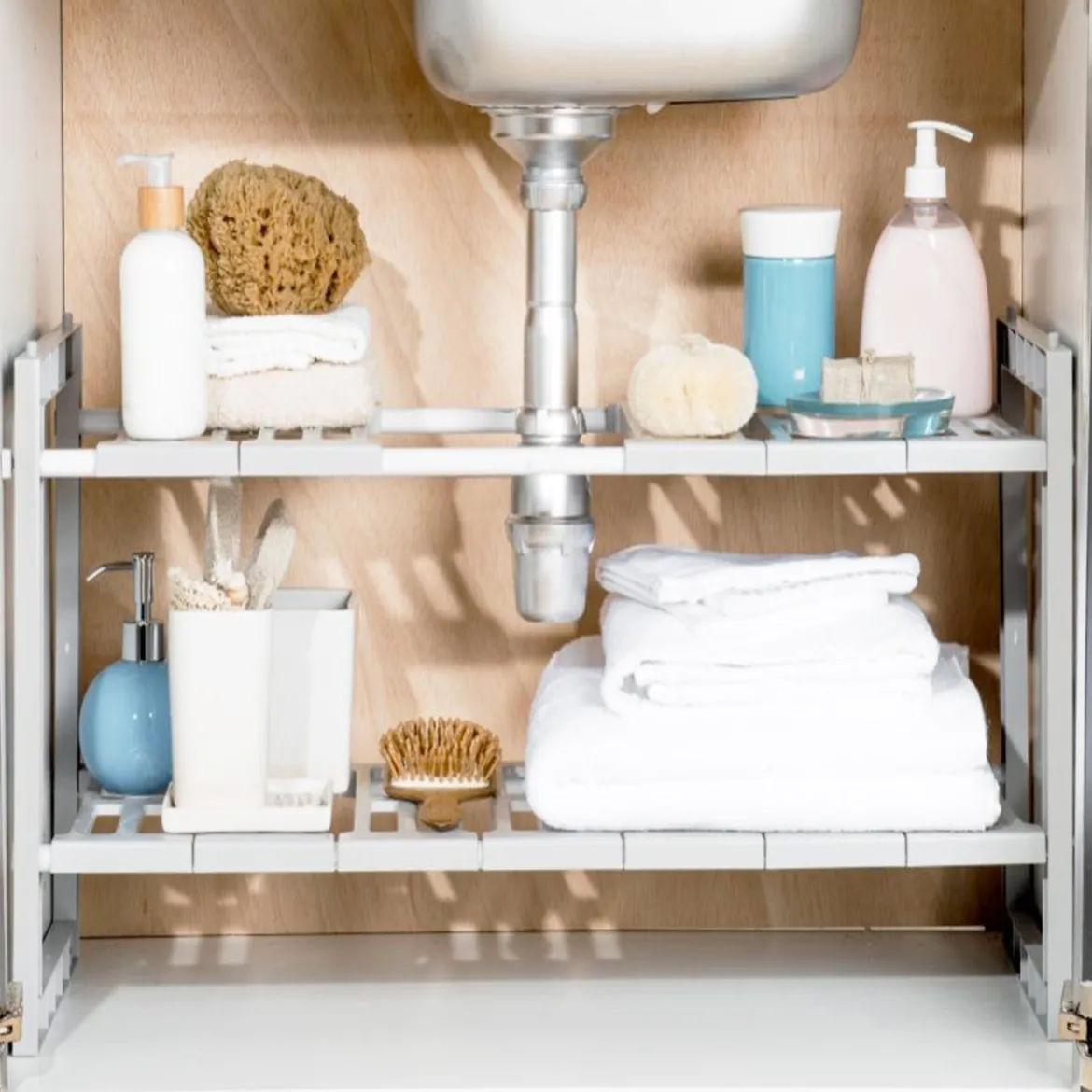 Etagère extensible sous évier