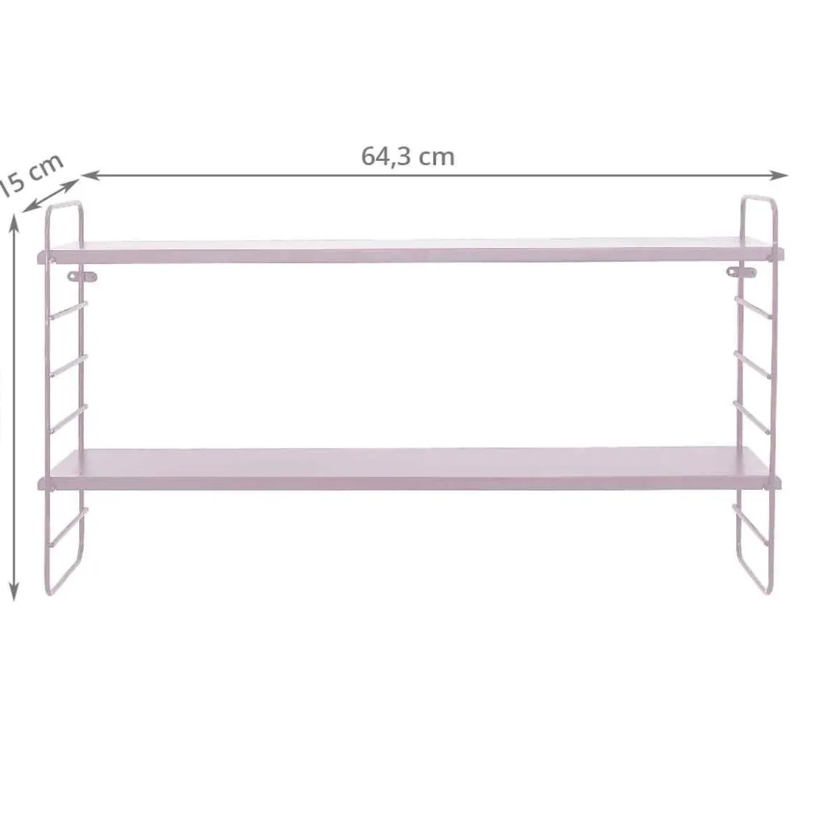 Etagère murale vieux rose