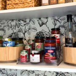 Etagère à épices en plastique transparent pour placard.Taille L