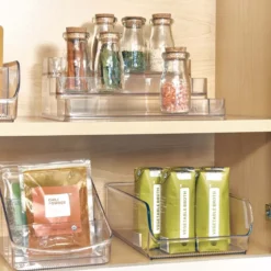 Etagère à épices en plastique transparent pour placard.Taille L