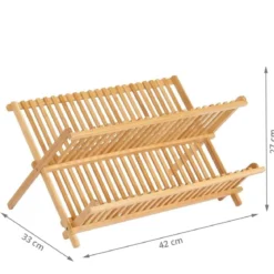 Égouttoir pliable en bambou