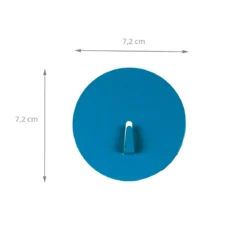 Grand crochet aimanté bleu et rond