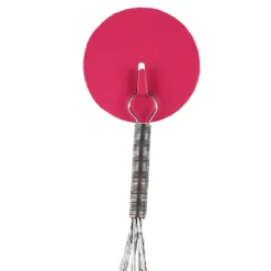 Grand crochet aimanté rose et rond