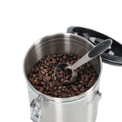 Grande boîte à café hermétique en inox 2,7 litres