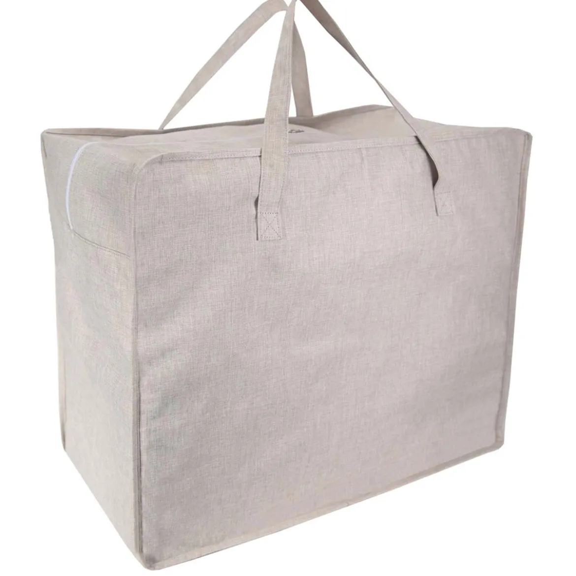 Grand sac de rangement en tissu clair