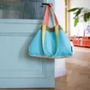 Grand sac en toile coloré