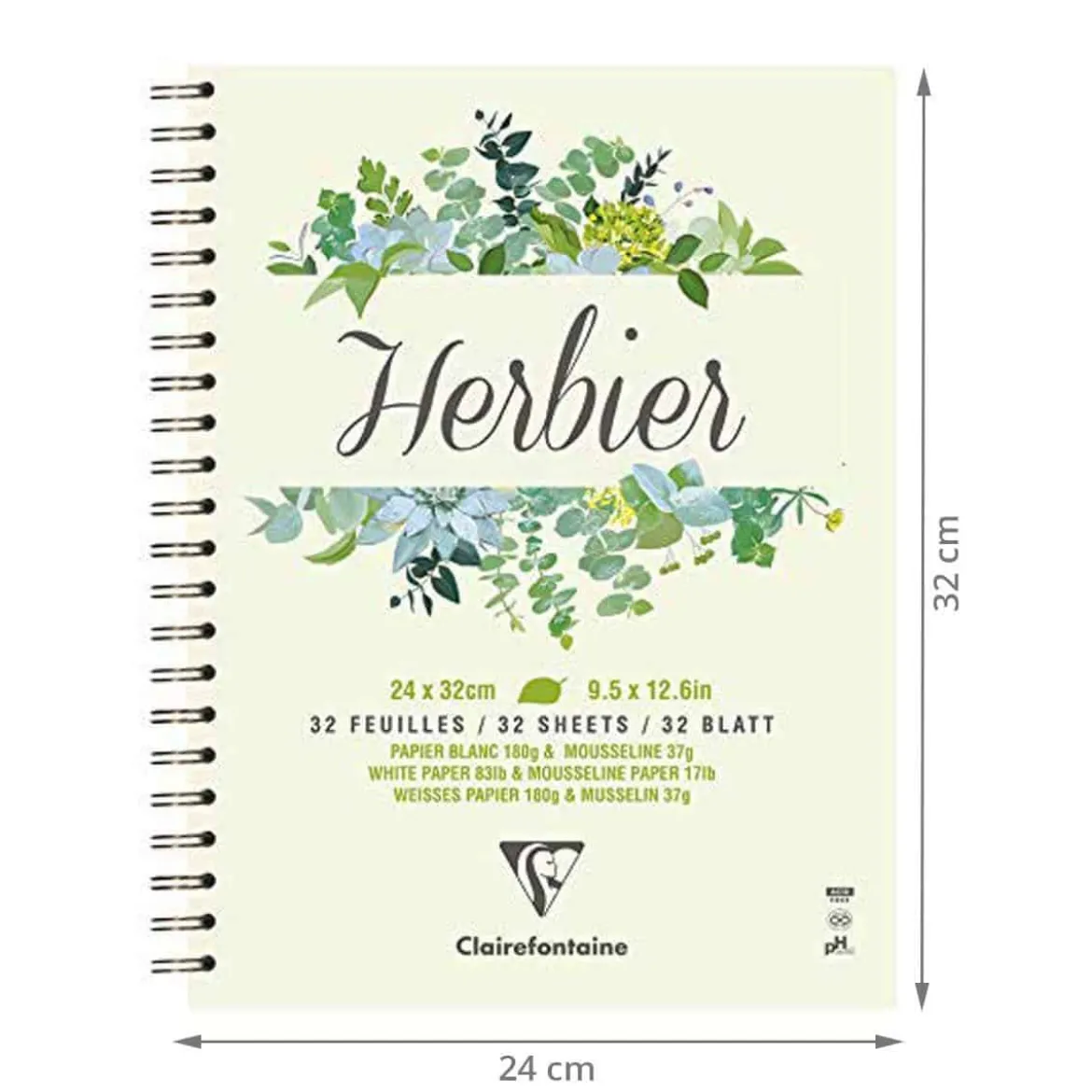 Herbier à spirales 24x32cm