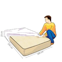 Housse de protection pour matelas 2 places