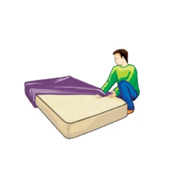 Housse de protection pour matelas 1 place