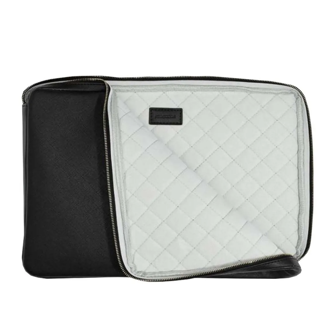 Housse pour ordinateur 15 pouces en simili cuir noir