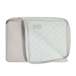Housse pour ordinateur 15 pouces en simili cuir gris clair