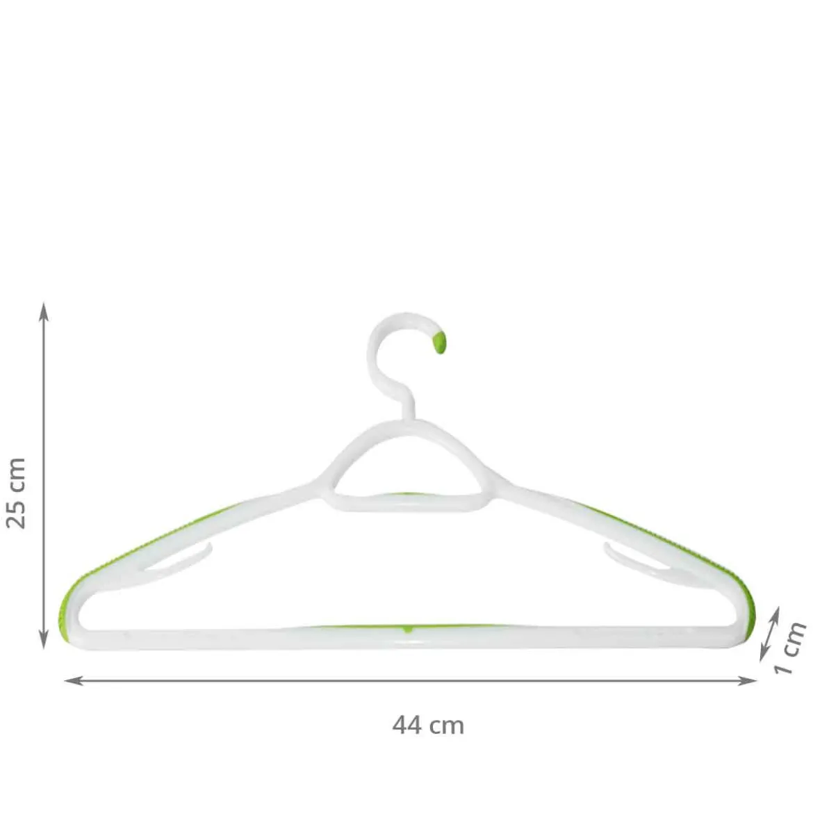 Lot de 2 cintres en plastique antiglisse
