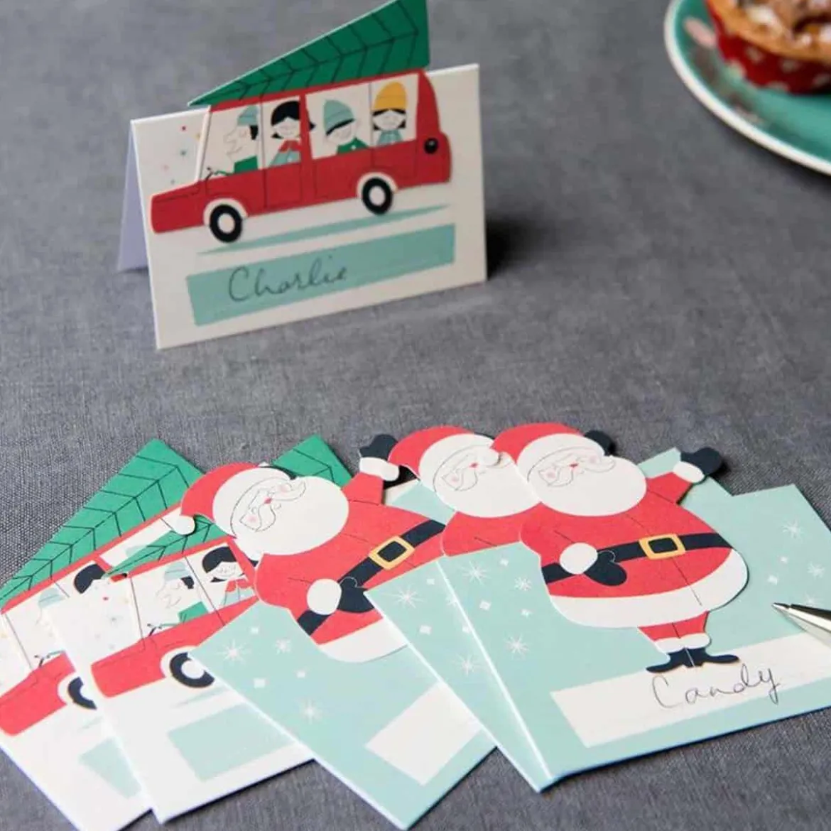 6 marque-places de Noël