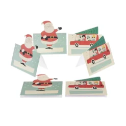 6 marque-places de Noël