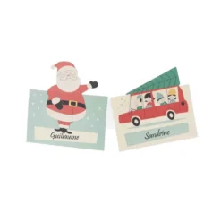 6 marque-places de Noël