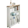 Meuble de rangement étroit pour toilettes