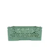 Mini Cagette en plastique vert amande empilable et pliable