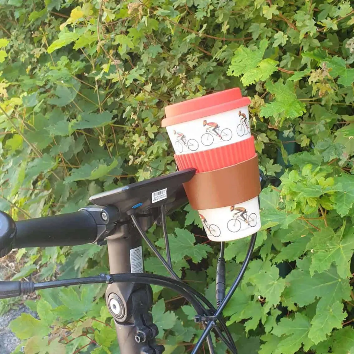 Mug en bambou pour cycliste